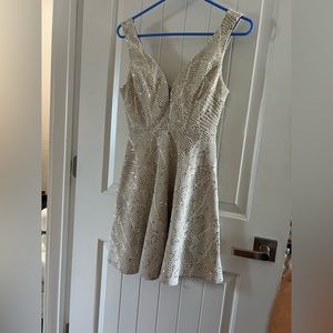 Womens Bailey Blue Sequence Dress Size Small